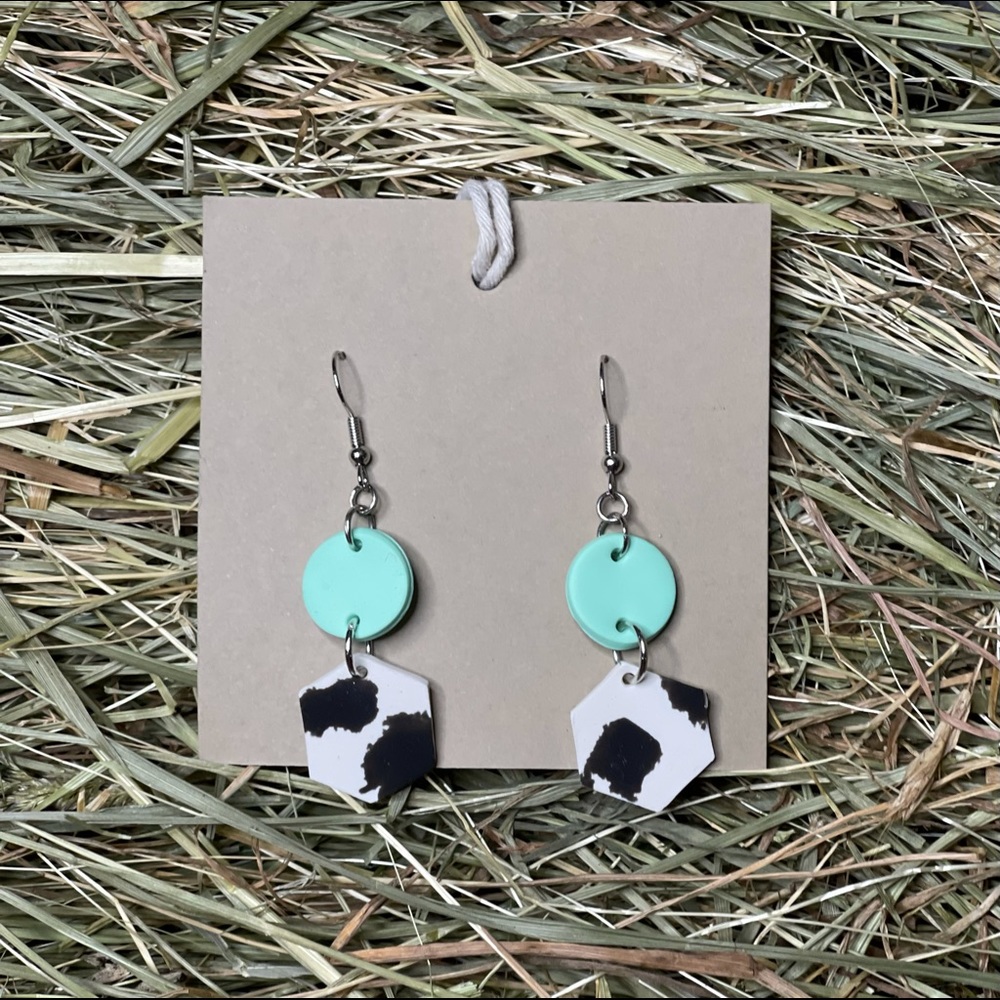 Polymer clay earrings | handmade earrings | lightweight earrings|